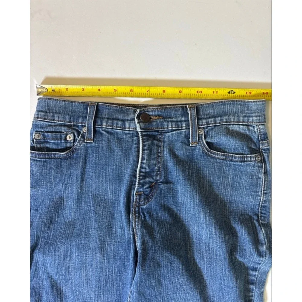 Levis Perfectly Slimming 512 Bootcut Jeans Womens 8 Short Medium Wash Blue Denim